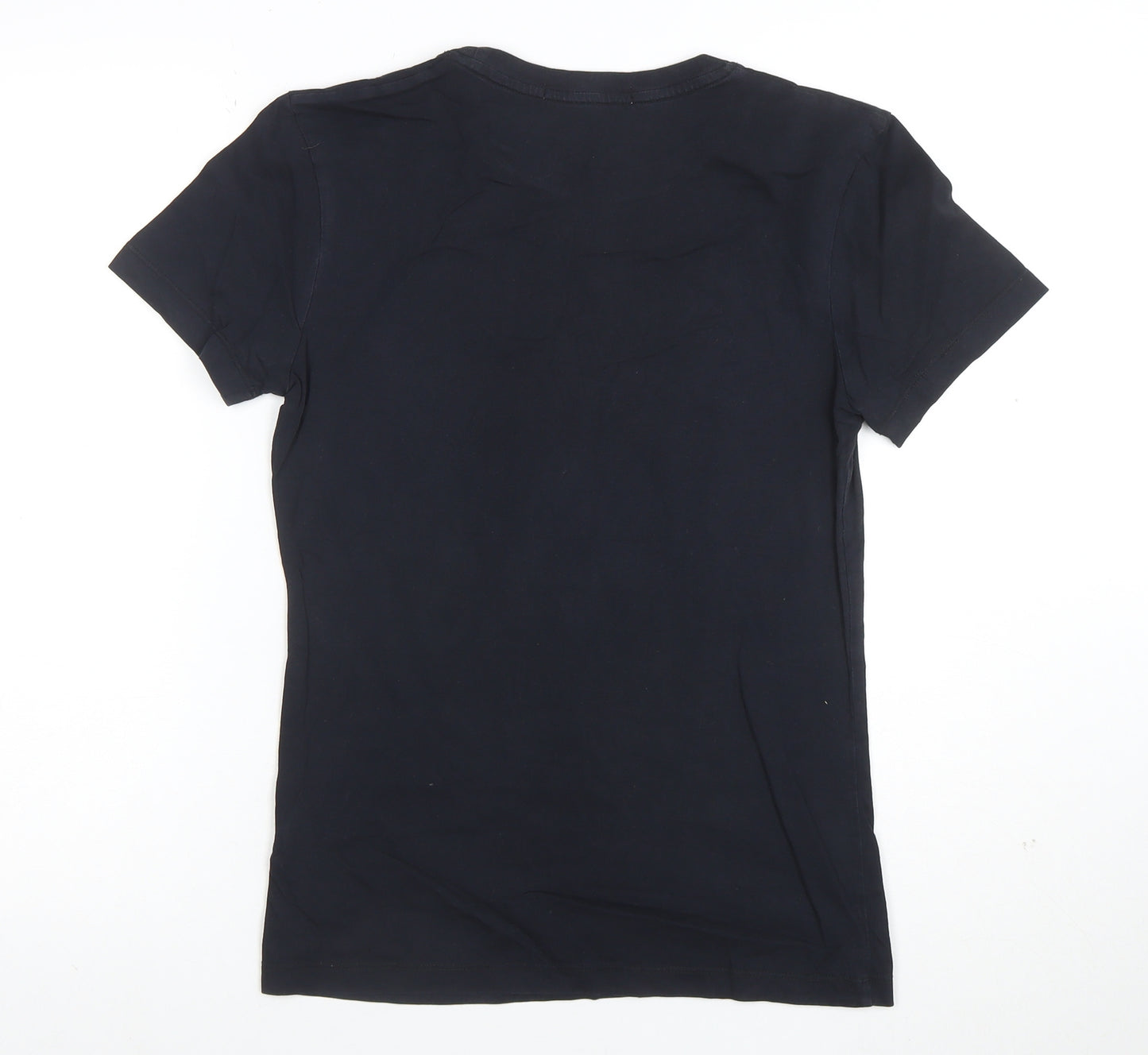 Calvin Klein Jeans Women's Black Cotton Logo T-Shirt Size M
