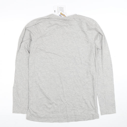 Pokémon Boys Grey Pikachu Long Sleeve T-Shirt 13-14 Years