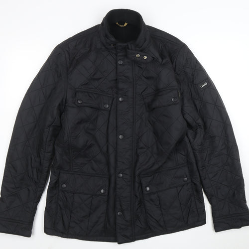 Barbour International Men’s Black XL Quilted Motorcycle Jacket