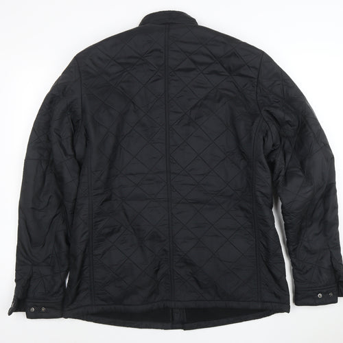 Barbour International Men’s Black XL Quilted Motorcycle Jacket