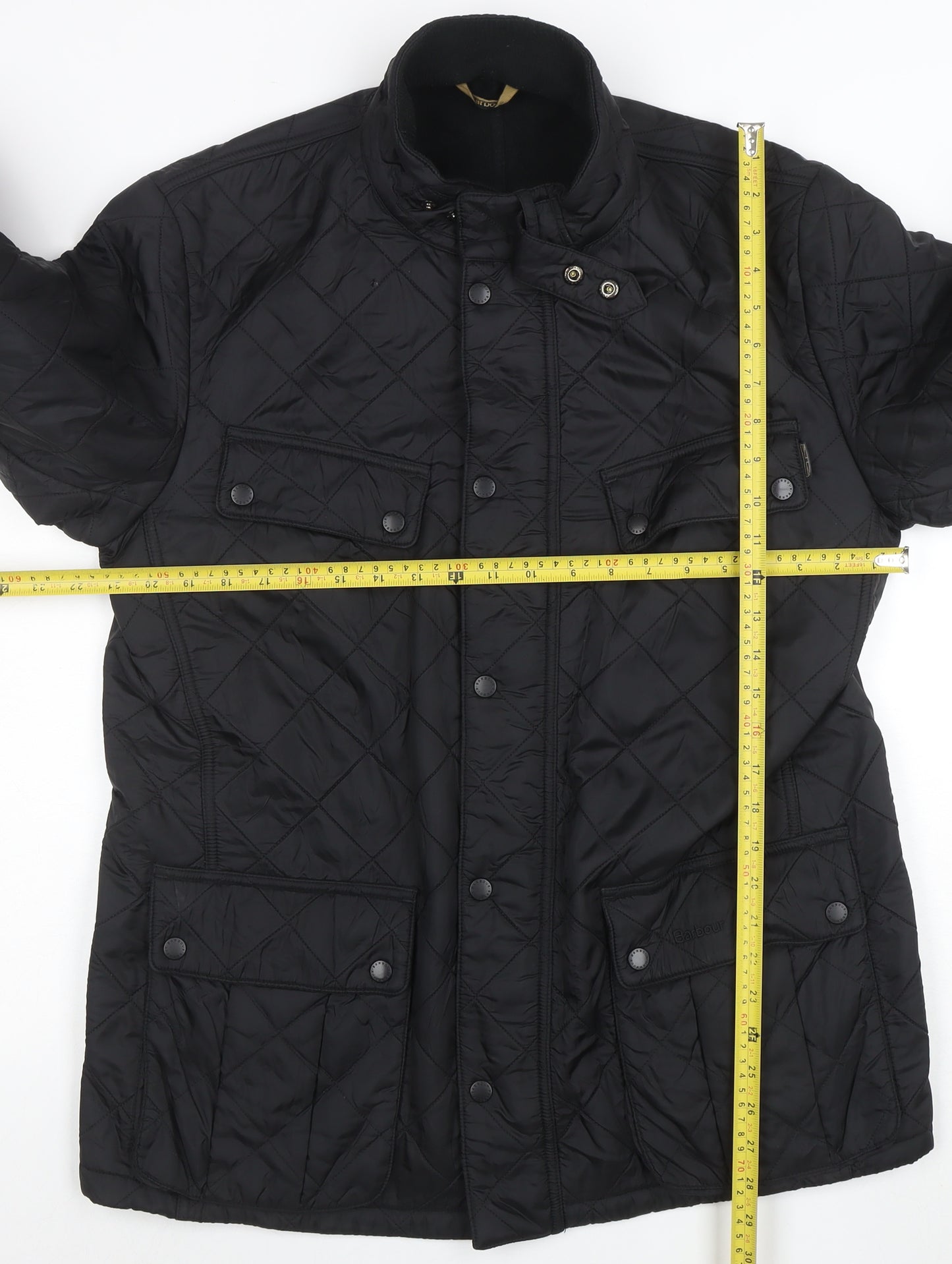 Barbour International Men’s Black XL Quilted Motorcycle Jacket