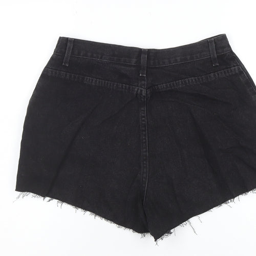 French Dressing Women’s Black Denim Cut-Off Shorts Size 12