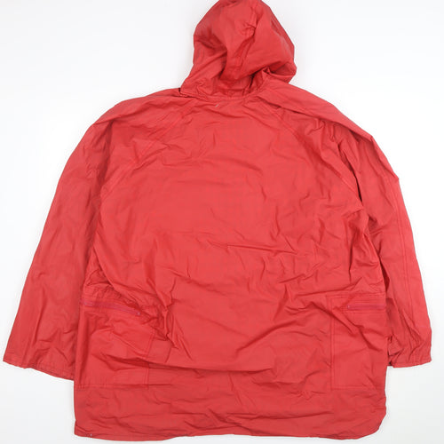 Totes Women's Red XL Hooded Waterproof Rain Jacket Coat