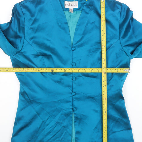 Adrianna Papell Blue Silk Women’s Size 10 Tailored Suit Jacket