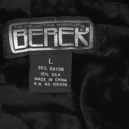 Berek Women Black Velvet Embellished Suit Jacket Size L