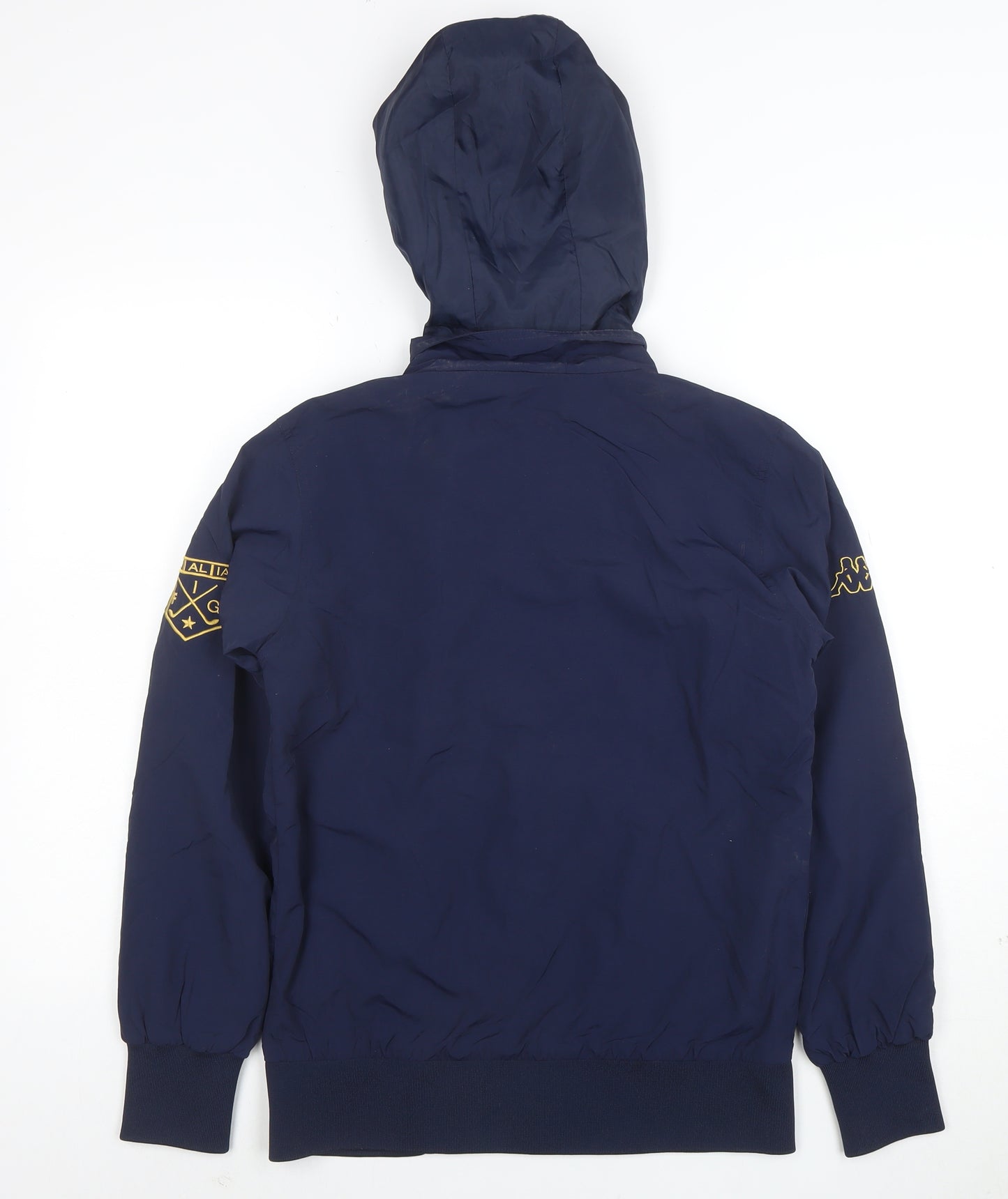 Kappa Men's Blue Hooded Windbreaker Jacket Small