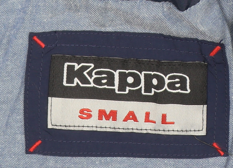 Kappa Men's Blue Hooded Windbreaker Jacket Small