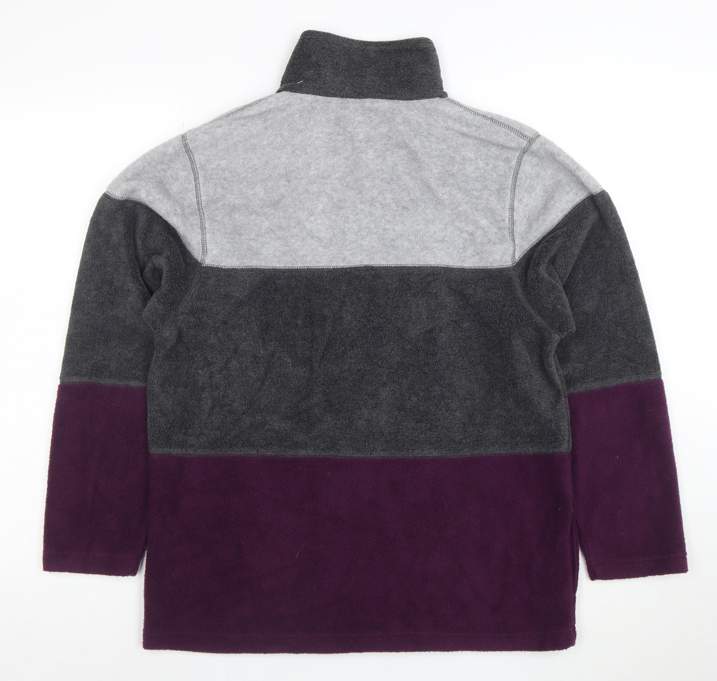Fila Women’s Grey Colourblock Fleece Full Zip Jacket Size S
