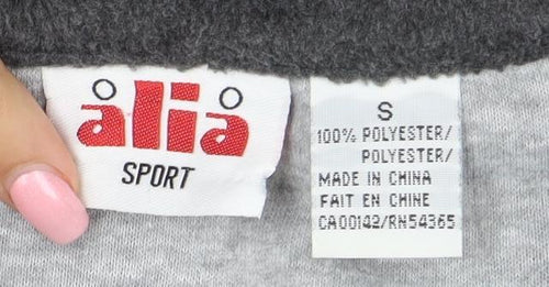Fila Women’s Grey Colourblock Fleece Full Zip Jacket Size S