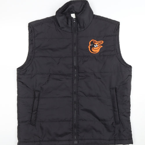 The Elevin Group Men's Black XL Puffer Waistcoat Baseball Style