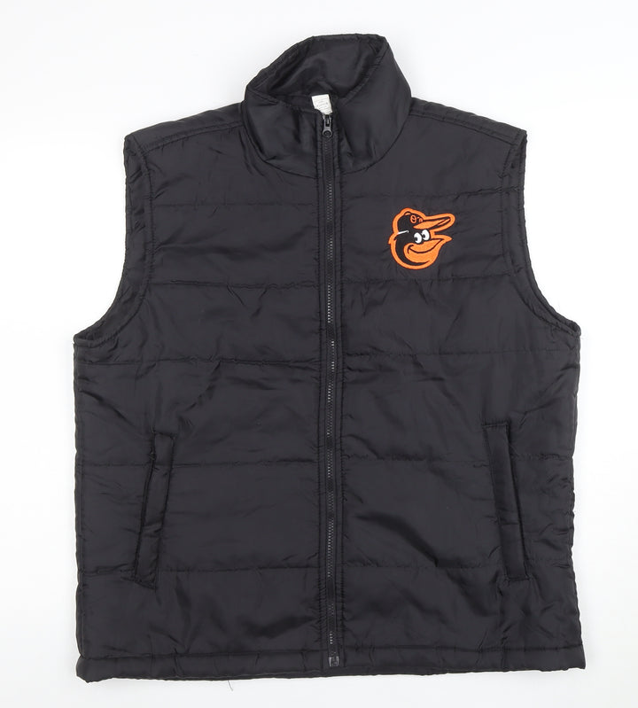 The Elevin Group Men's Black XL Puffer Waistcoat Baseball Style