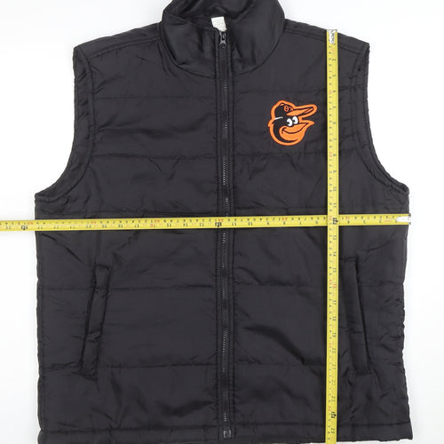The Elevin Group Men's Black XL Puffer Waistcoat Baseball Style