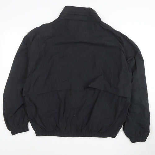 Greg Norman Men's Black Nylon Windbreaker Jacket L Golf Fit