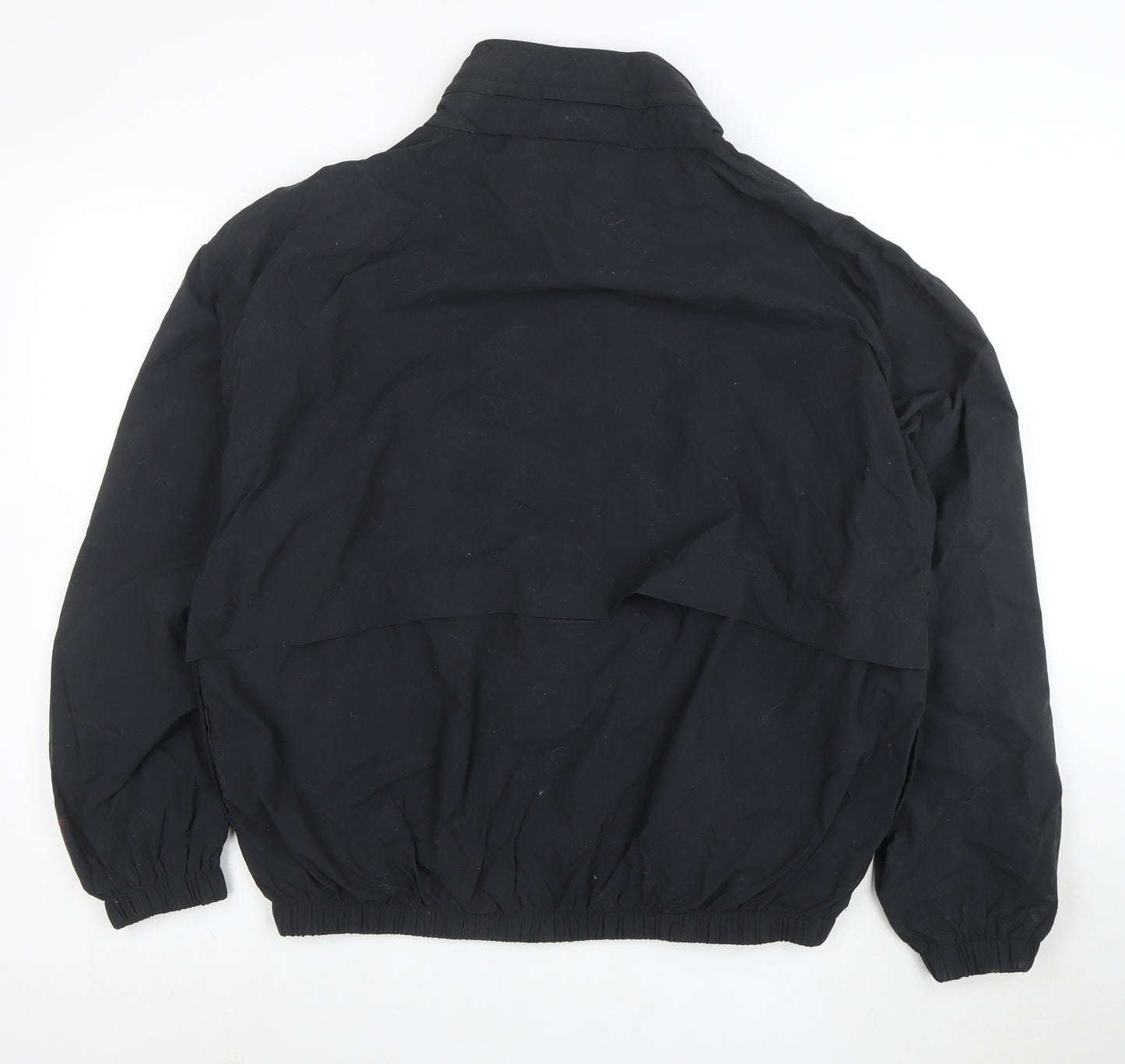 Greg Norman Men's Black Nylon Windbreaker Jacket L Golf Fit