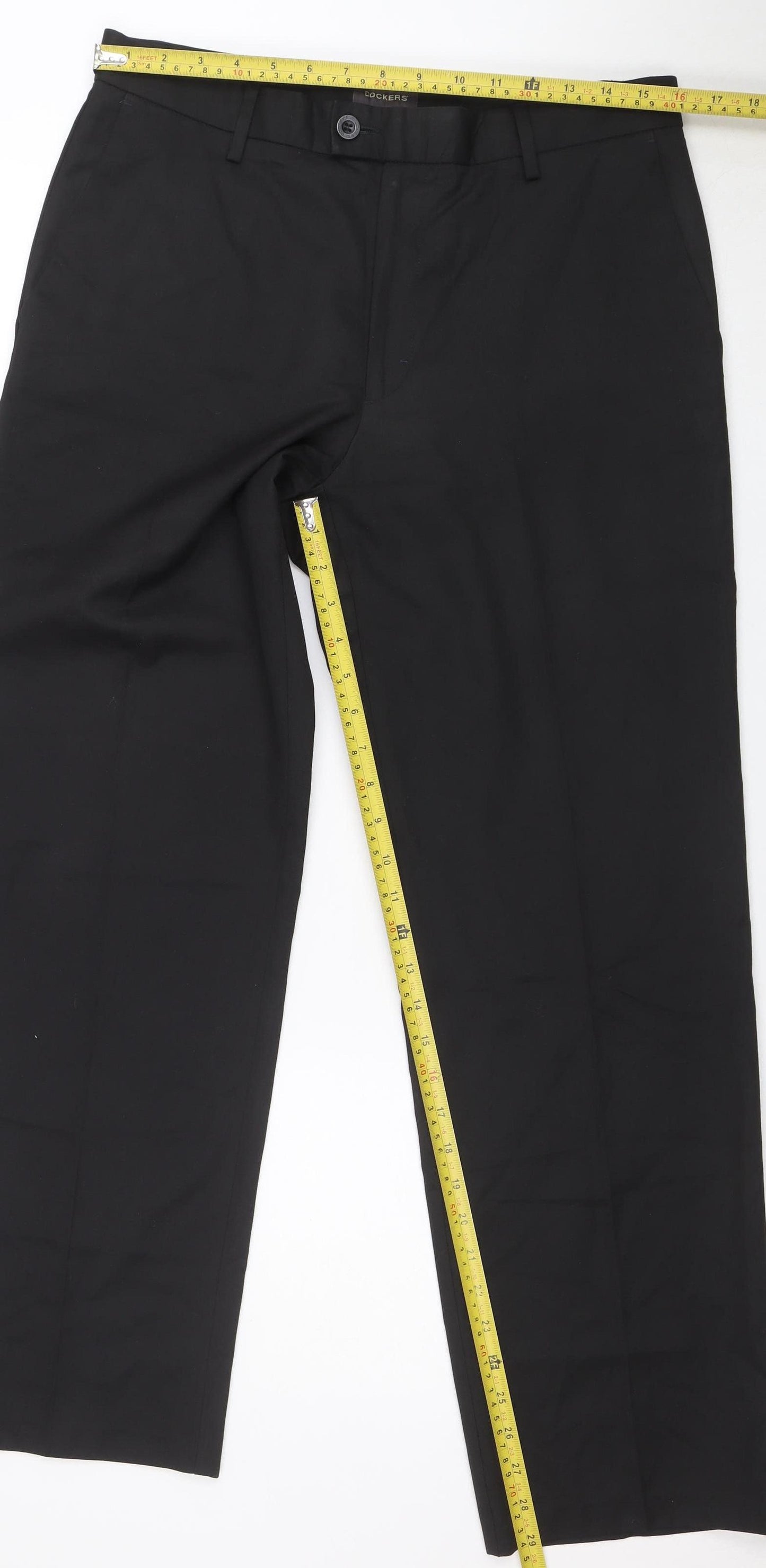 Dockers Men’s Black D2 Regular Fit Chino Trousers 32x30