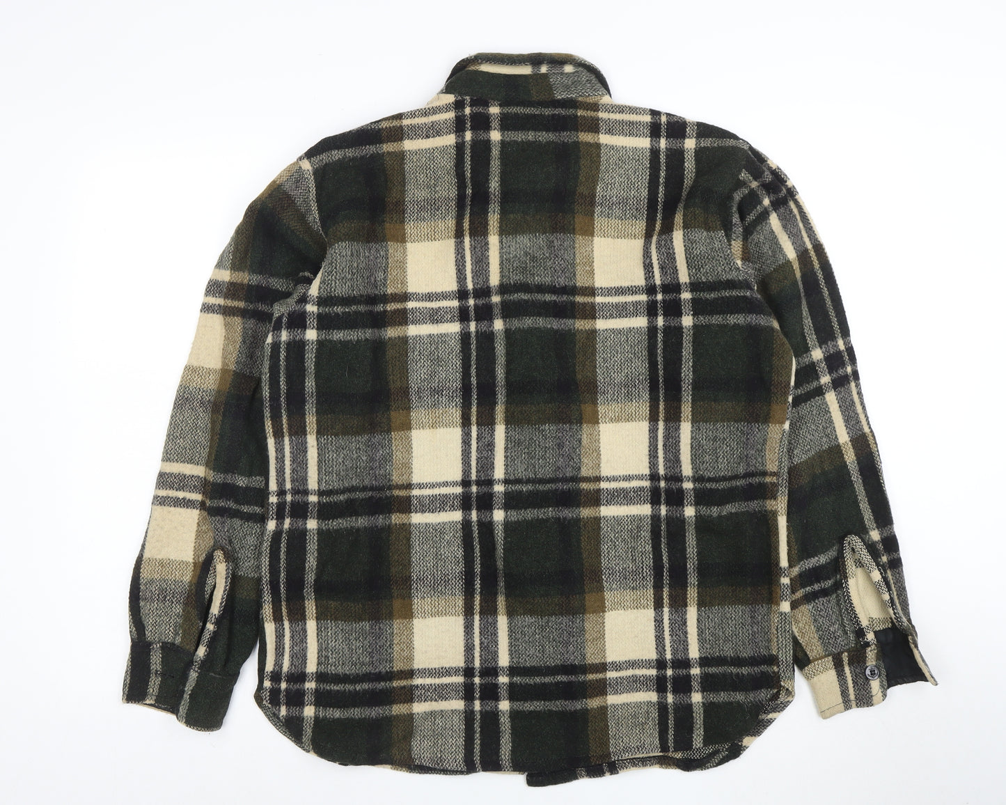 Alaska 1959 Men's Green Check Flannel Button-Up Shirt M