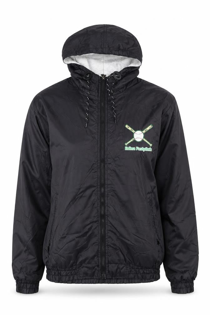 Holloway Women’s Black Hooded Windbreaker Jacket Size S