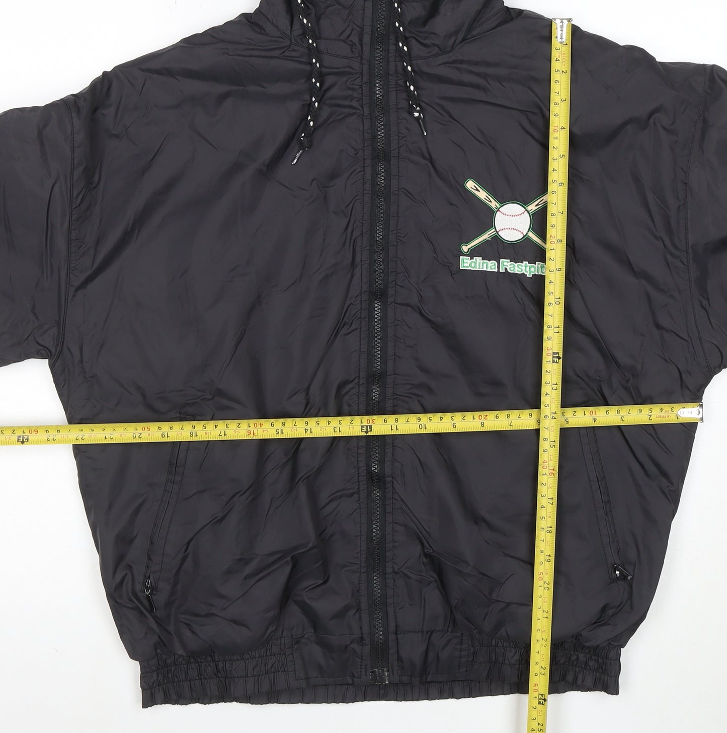 Holloway Women’s Black Hooded Windbreaker Jacket Size S