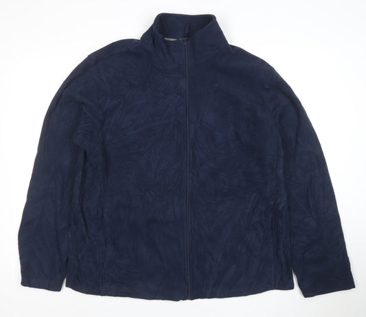 Slazenger Men’s Blue Fleece Full Zip Jacket Size L