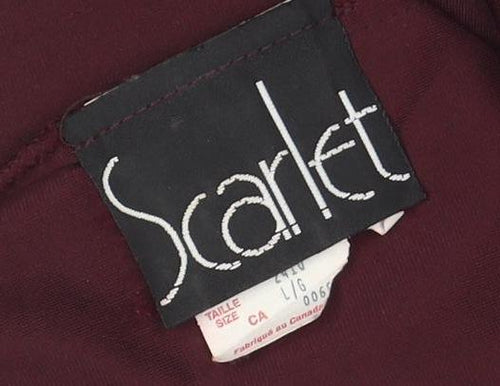 Scarlett Women's Red Velvet Bodycon Dress Size 12 Sleeveless