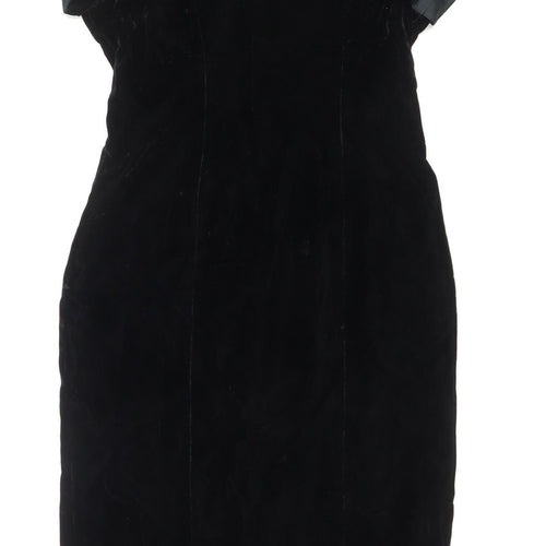 Liz Claiborne Women’s Black Velvet Petite Sheath Dress Size 12