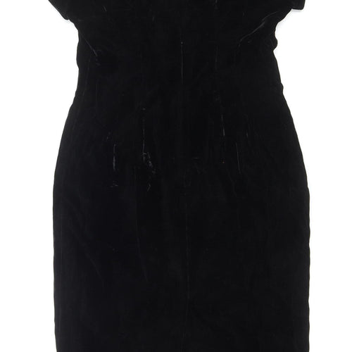 Liz Claiborne Women’s Black Velvet Petite Sheath Dress Size 12