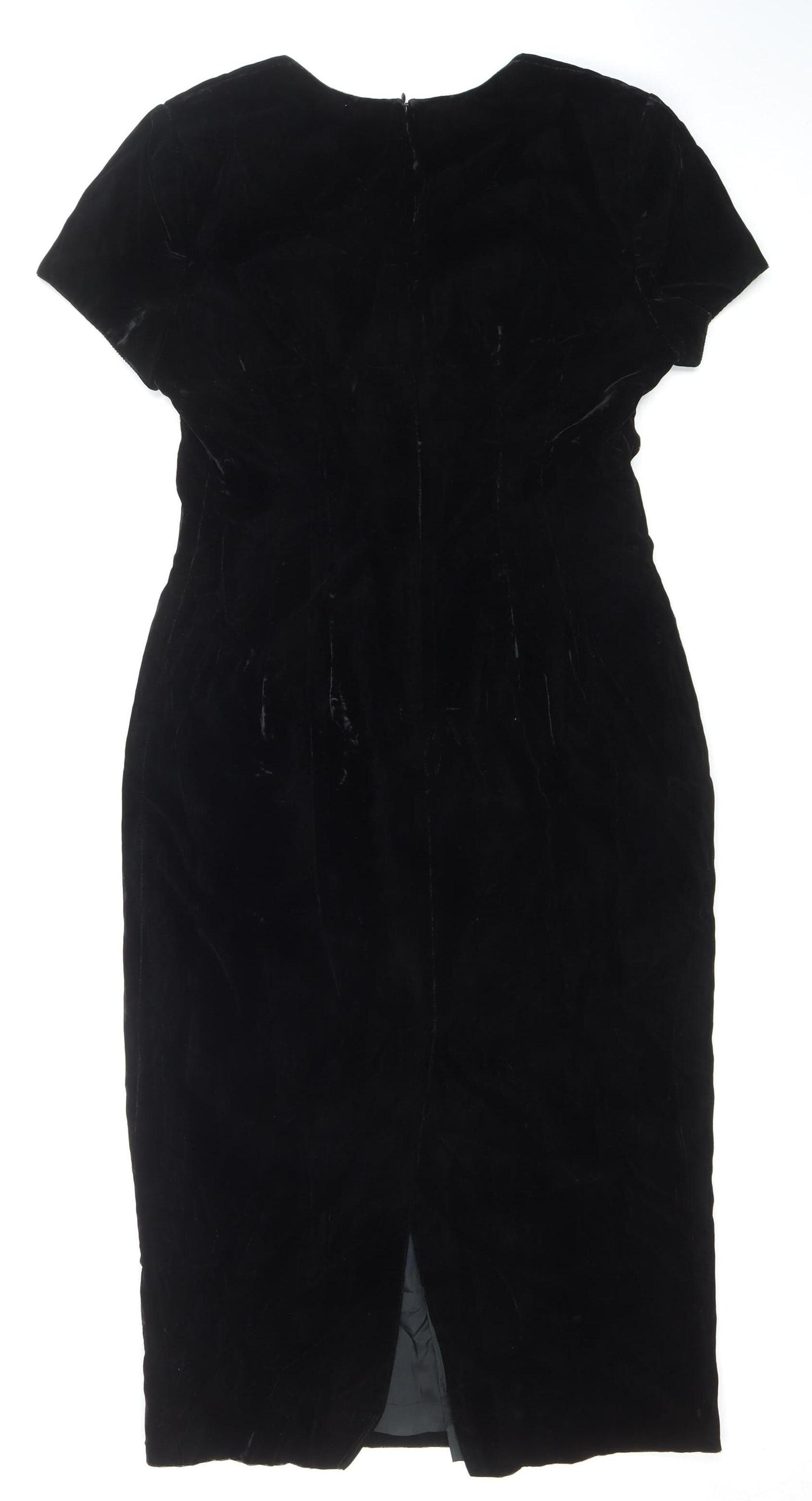 Liz Claiborne Women’s Black Velvet Petite Sheath Dress Size 12