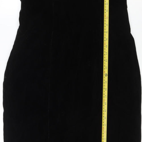 Liz Claiborne Women’s Black Velvet Petite Sheath Dress Size 12