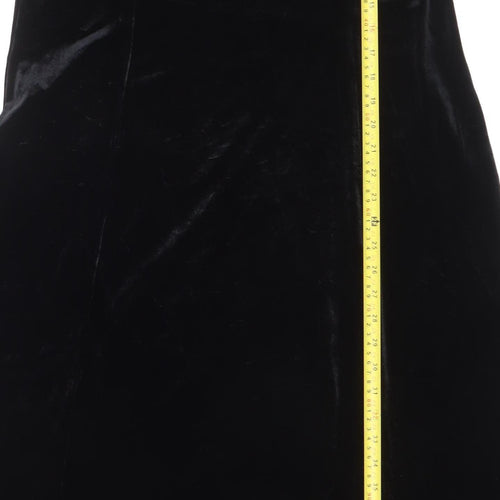Joan Rivers Women's Black Velvet Sleeveless Shift Dress M