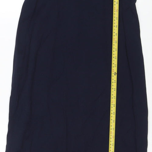 Lisa Jo Women's Green Blue Fit & Flare Midi Dress Size 12