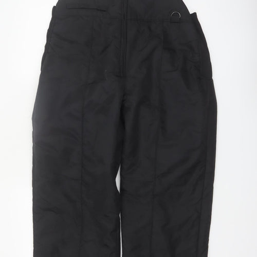 Ski Gear Men's Black L Snow Pants Insulated Waterproof Winter Trousers