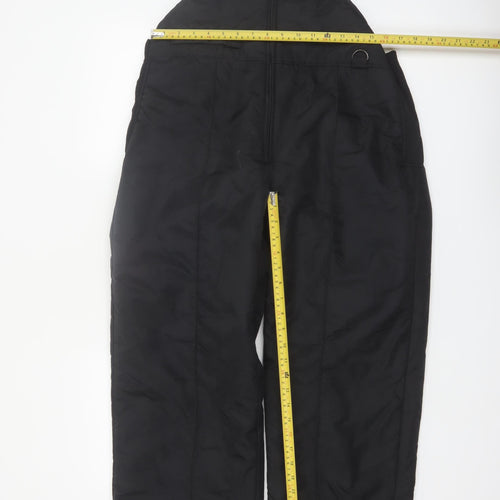 Ski Gear Men's Black L Snow Pants Insulated Waterproof Winter Trousers