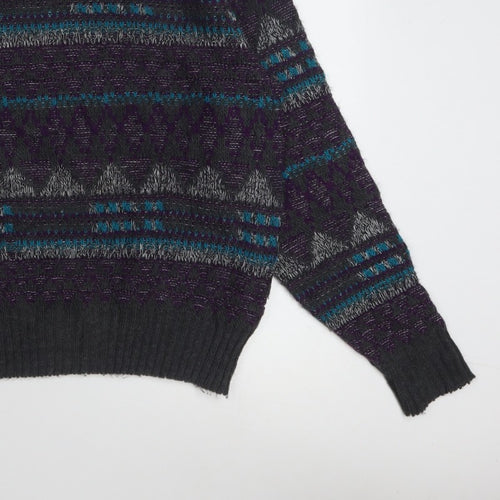 Jantzen Men’s Multicoloured Geometric Knit Pullover Jumper M
