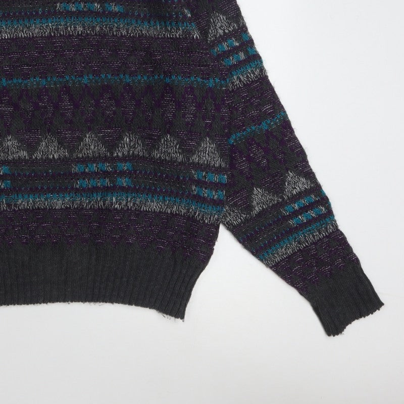 Jantzen Men’s Multicoloured Geometric Knit Pullover Jumper M