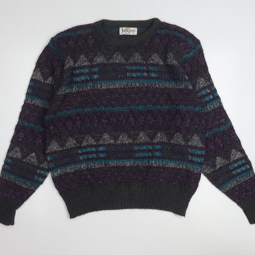 Jantzen Men’s Multicoloured Geometric Knit Pullover Jumper M