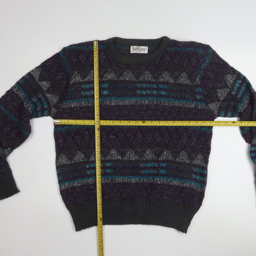 Jantzen Men’s Multicoloured Geometric Knit Pullover Jumper M