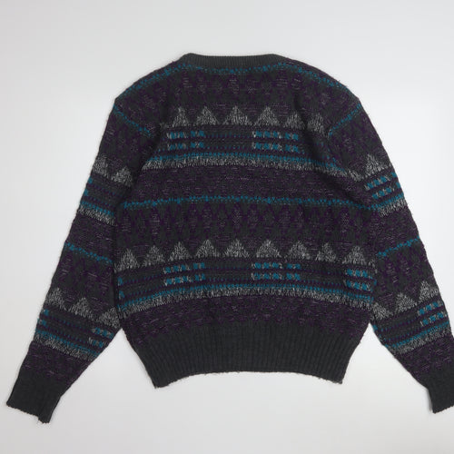 Jantzen Men’s Multicoloured Geometric Knit Pullover Jumper M