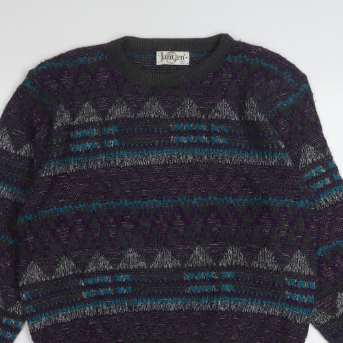 Jantzen Men’s Multicoloured Geometric Knit Pullover Jumper M