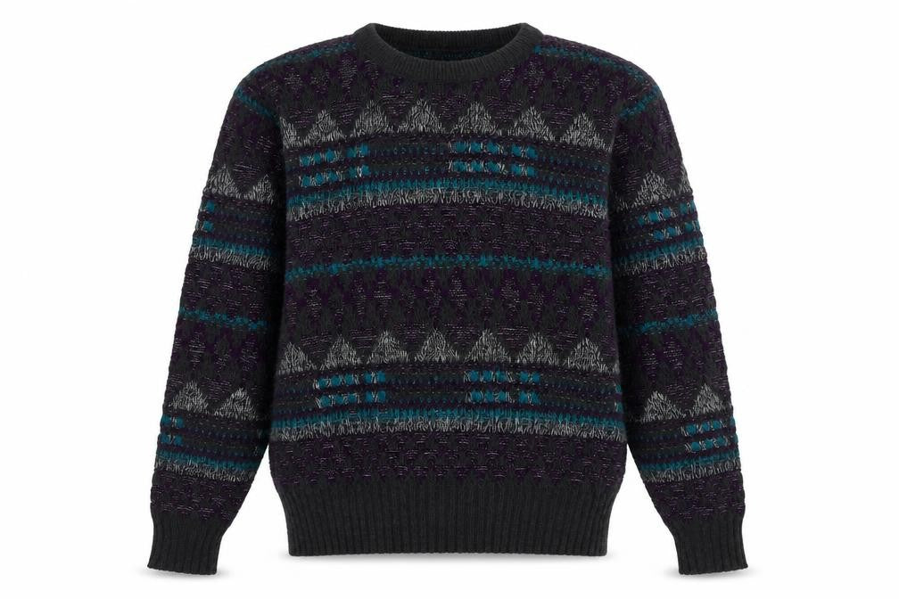Jantzen Men’s Multicoloured Geometric Knit Pullover Jumper M