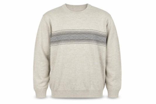 Front view of Dockers Men’s Beige 2XL jumper Knit Crew Neck