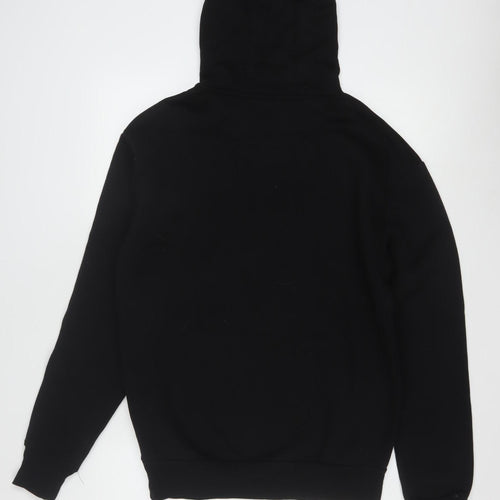 Coca-Cola Men's Black Pullover Hoodie M Regular Fit Graphic Fleece