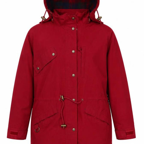 Eddie Bauer Men's Red Hooded Parka Coat Size S Regular Fit Outdoor