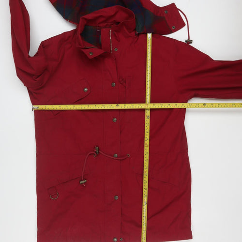 Eddie Bauer Men's Red Hooded Parka Coat Size S Regular Fit Outdoor
