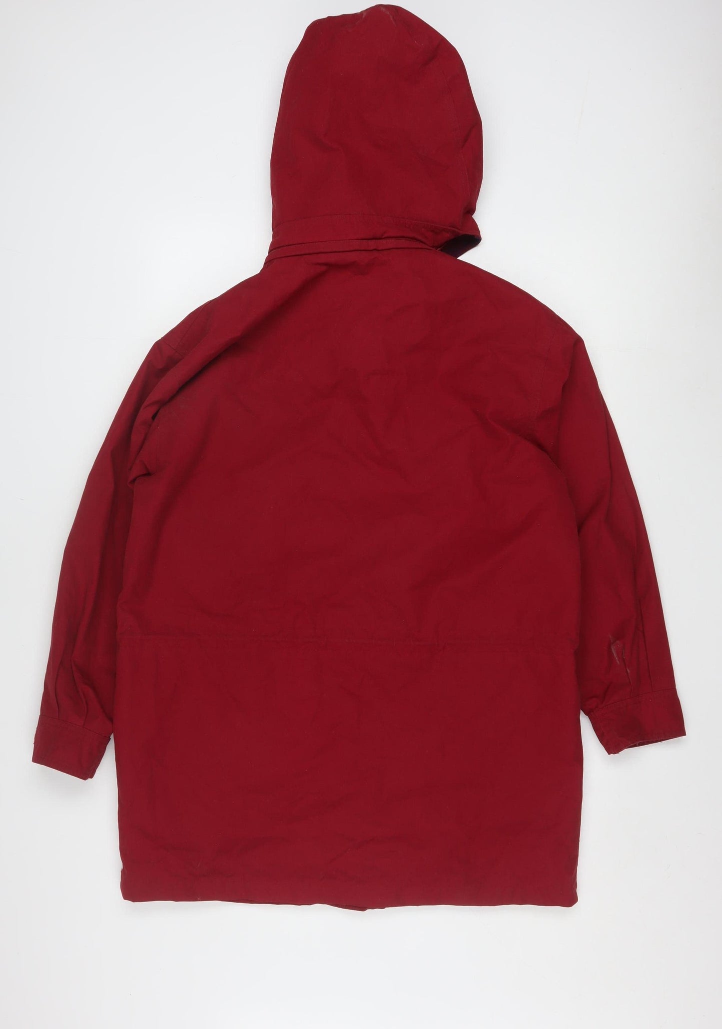 Eddie Bauer Men's Red Hooded Parka Coat Size S Regular Fit Outdoor