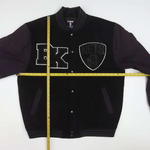 UNK Men’s Black XL Varsity Jacket Brooklyn Nets Wool Blend