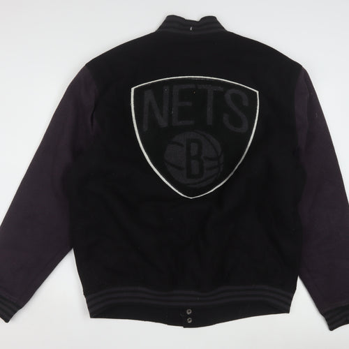 UNK Men’s Black XL Varsity Jacket Brooklyn Nets Wool Blend