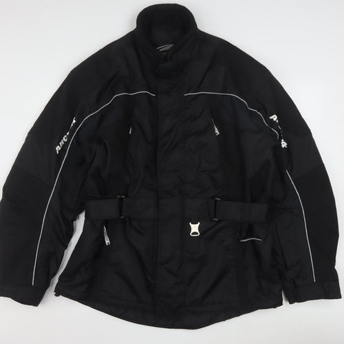 Arctiva Men's Black M Motorcycle Waterproof Jacket with Belt