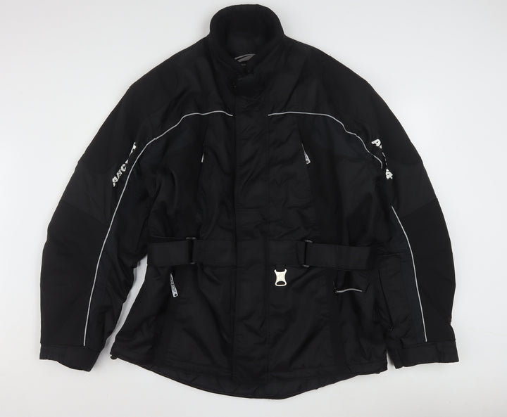 Arctiva Men's Black M Motorcycle Waterproof Jacket with Belt