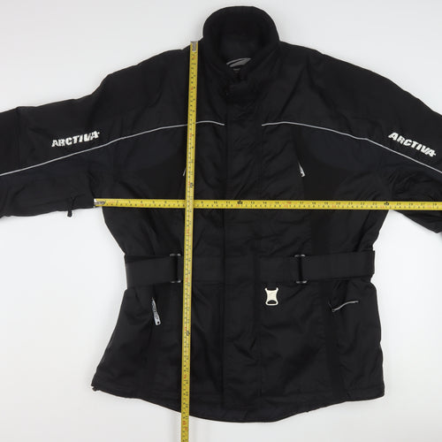 Arctiva Men's Black M Motorcycle Waterproof Jacket with Belt
