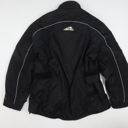 Arctiva Men's Black M Motorcycle Waterproof Jacket with Belt